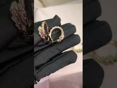 گوشواره‌های جواهرات الماس با کیفیت بالا با وضوح الماس Vvs BVL