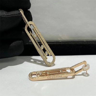 18 Karat Gold Diamond Earrings For Women