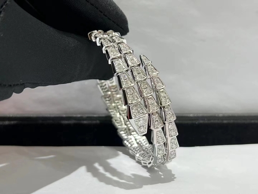 Luxury Brand 18K Gold Diamond Bracelet  Serpenti Viper Bracelet Manufacturer