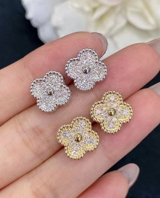 Small Size 18K Yellow Gold Earrings Modern Custom Brand Jewelry For B2B Buyers