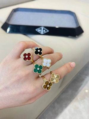 Luxury Custom Brand Jewelry 18k Gold Ring For Weddings Customized OEM ODM