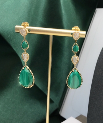  Serpent Bohème Pendant Earrings 18K Yellow Gold  Serpent Boheme Earrings With Topaz Crystals And Diamonds