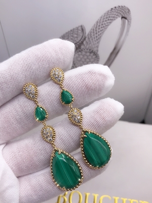  Serpent Bohème Pendant Earrings 18K Yellow Gold  Serpent Boheme Earrings With Topaz Crystals And Diamonds