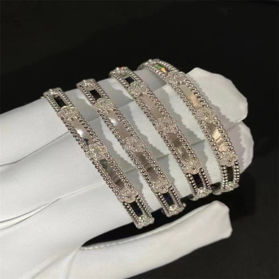 دستبندهاي مخصوص HK Setting Jewelry VCA دستبند 18k White Gold دستبند الماس