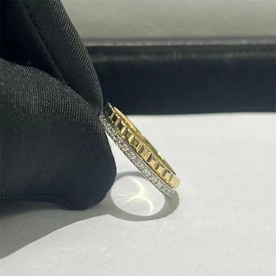 لوکس بهترین کیفیت الماس HK تنظیم جواهرات سفارشی 18k طلا الماس حلقه