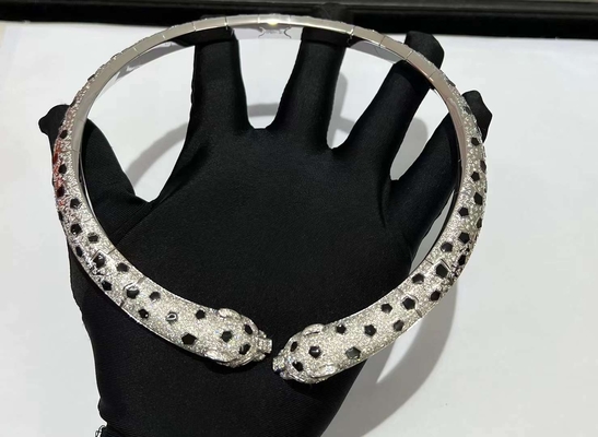 گردنبند سفارشی برند لوکس الماس Brand Jewelry Tiger گردنبند سازنده جواهرات
