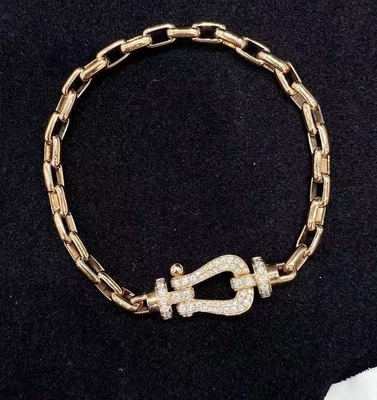 جواهرات طلايي قابل سفارشي 18K FORCE 10 BRACELET مدل L در طلايي زرد 18K و الماس