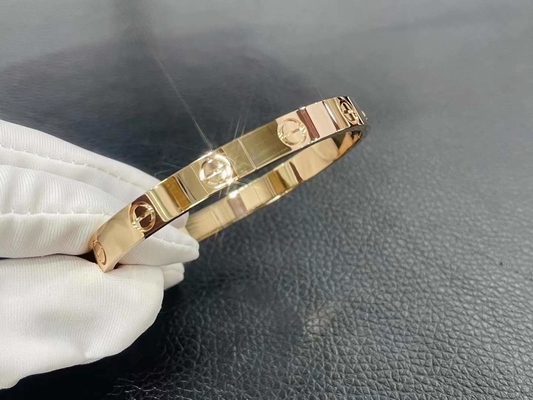 جواهرات لوکس الماس هانگ کانگ Brand جواهرات یونیسکس 6.1mm عرض طلا جواهرات